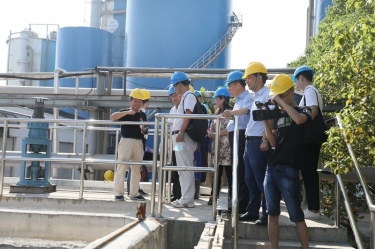 浙江省生态环境厅一行到光临腾博官网诚信为本纸业调查领导